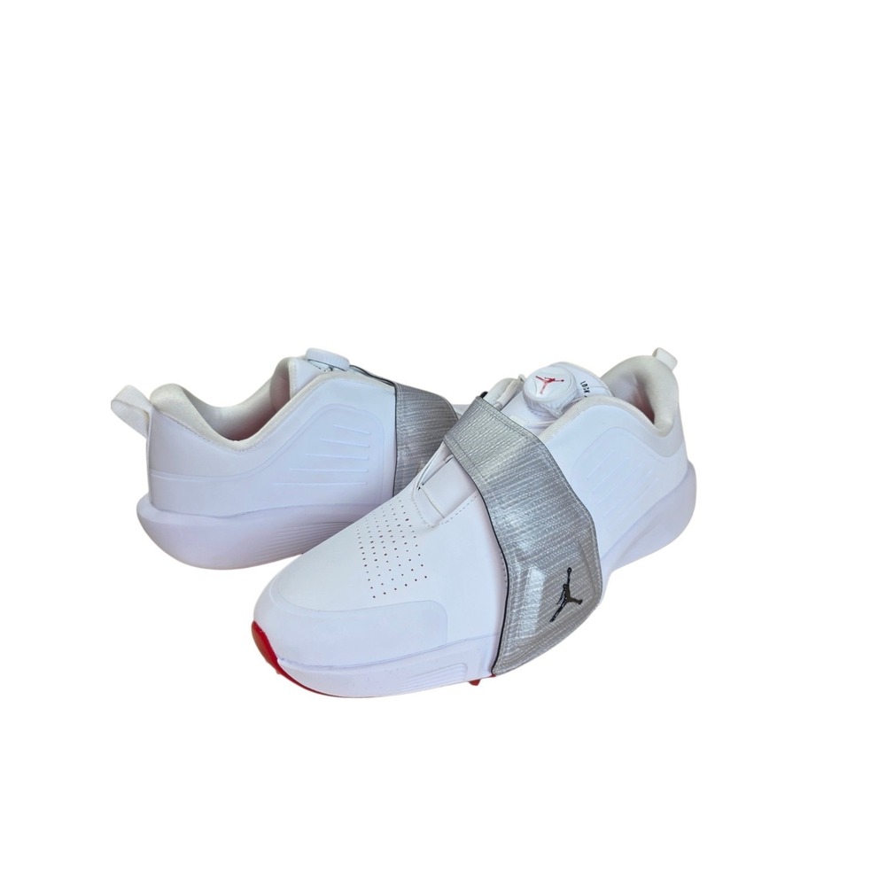 Jordan Air Rev Golf Shoes White Metallic Silver Men's 10 FV6338-100